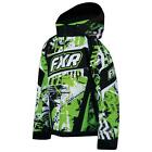 14306.7011 12-new Fxr Youth Child Kids Helix Green Sabotage Warm Winter Snow Jacket Size