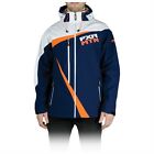 14132.4031 Fxr Vertical Softshell Hoodie Mens Navy White Jacket Coat Medium Or Xl New