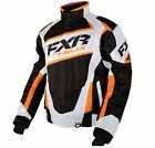 16011.31013 Fxr Helix Snowmobile Jacket Coat Waterproof Mens Large Black Digi White Orange