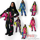 16207.90104 Fxr Maverick Mono Suit Lite Womens 4 Heather Black Hi Viz Fushia