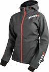 16226.2031x Fxr Fresh Softshell 2016 Womens Charcoal Elec Tang Zip-up Jacket Coat Size 6