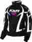 170208-1001 Team Insulated Fxr Womens Black White Snowmobile Jacket Snocross