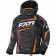 170409-0830-08 Fxr Racing Childs Charcoal Cascade Orange Helix Jacket Youth Size 8