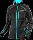 171001-1050-06 Fxr Elevation Tech Zip Up Size 6 Black Aqua
