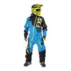 172801-1040 Fxr Mens Ranger Instinct Lite Monosuit Snowmobile Uninsulated Black Blue