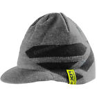 181613-0600-00 Fxr Racing Gray Heather Wool Icon Peaked Beanie Mens One