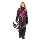 192917-1094 Fxr Womens Cx Monosuit Insulated Snowmobile Black Electric Pink