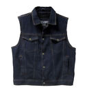 20-108d-44 Mossi Mens Denim Vest