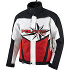 2865014 Red Race Throttle White Jacket - Polaris Black Mens