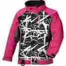 286610509 Polaris Youth Girls Snowmobile Jacket Diva Pink Cracked Part No Xl