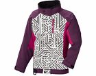 286610603 Polaris Youth Girls Purple White Geo Snowmobile Diva Jacket Medium