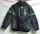 94jk005 2xl Men Alpine Xl Snowmobile Green Black Jacket Choko