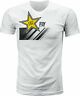352-1134m Fly Casual Racing Mens Rockstar Tee Shirt White Md