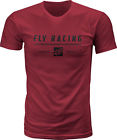 352-1157l Fly Casual Racing Mens Pursuit Tee Shirt Maroon Lg