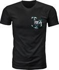 352-1180l Fly Casual Racing Mens Paradise Tee Shirt Black Lg