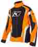 4092-001-150-400 Klim Kinetic Mens Size Large Parka Snowmobile Coat Winter Jacket Black Orange