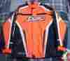 4261-382 Arctic Cat Orange Catgirl Snowmobile Racing Jacket Medium New From 2001