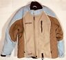 440432 Womens Muskoka Snowmobile Jacket Blue And Tan