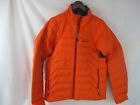 44074 Bombardier Brp Racing Snowmobile Jacket Down Puffer Mens Large Orange