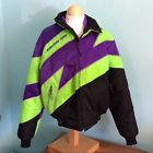 4904-004 Arctic Cat Vintage In Jacket Size Large Purple Lime Green