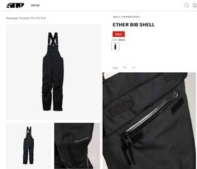 Black-md-f03002000-160-001 509 F03002000-160-001 Mens Ether Bibs Non-insulated Waterproof Shell