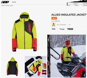 Red-vis-f03001101-2xl 509 F03004500-160-101 Mens Allied Insulated On Trail Snowmobile Jacket