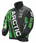 5241-35 Snowmobile Youth Black Lime Cat Arctic Kid Team Jacket -