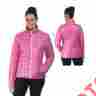 601434 Kimpex Ckx Jacket Fusion Down Lady Casual Liner Pink Knit Print Women Large Coat 779422868887