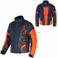 621924 Kimpex Ckx Snowmobile Rush Jacket Men Navy Blue Orange Large Snow Winter Coat Adult 779423135919