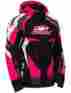 71-0928 Castle X Charge G3 Womens Xl Parka Snowmobile Jacket Hot Pink Black Ladies Coat
