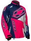 71-1128 Castle Womens Launch Se Hot Pink Navy Snowmobile Jacket Xl