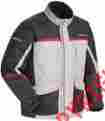 8940-1407-06 Cascade Cortech Mens Large Silver Black Red 2.1 Snowmobile Jacket Snow Lrg Lg