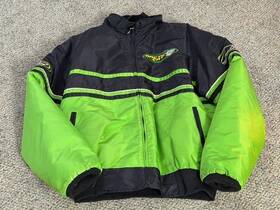 4201-765 Arctic Cat Wear Large Coat Green Black Zr Zl Snowmobile Team Nice