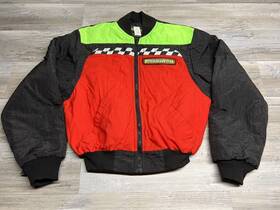 4221-715 Arctic Cat Youth Snowmobile Jacket Coat Sno Pro Red Green Black Sz C-16 Vintage