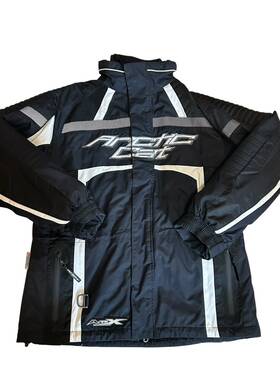 Arctic Cat 4280-512 Snowmobile Jacket Womens Size M Coal X Country A Tex Inner Zip Coat