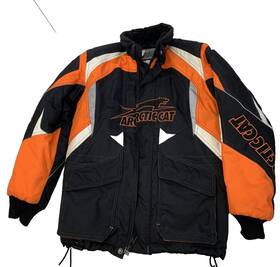 4290-703 Arctic Cat Arcticwear Snowmobile Jacket Youth Size 10 Iron Dog Advantage Orange