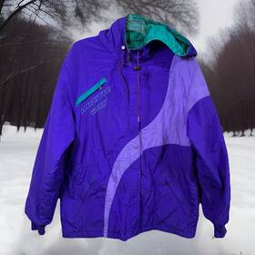 4931-404 Arctic Cat Vintage Arcticwear Womens Sno Cross Jacket Large Purple Snowmobile L