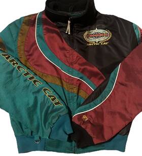 4951-151 Arctic Cat Women S Snowmobile Jacket 3 In 1 Colorblock Medium Vintage