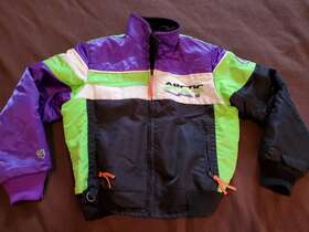 4951-553 Arctic Cat Vtg 90s Racing Snowmobile Sno Pro Jacket Youth Kids Sz 12 Multicolor