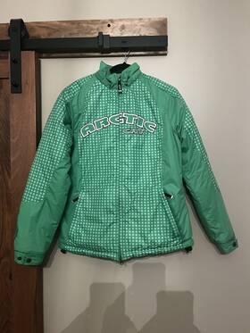 5230-642 Arctic Cat Snowmobile Jacket Womens Med Green Arcticwear Catgirl