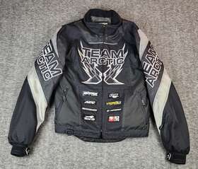 5250-153 Arctic Cat Mens Team Sponsor Snowmobile Jacket Mt Black Coat