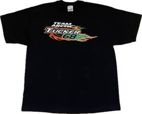 5263-174 Arctic Cat Snowmobile Racing - Tucker Hibbert #68 Black Graphic T-shirt Xxl