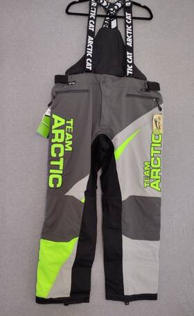 5271-576 Arctic Cat Arcticwear Pts On Track Overalls Pants Bib Mens Black Xl