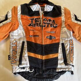 Arctic Cat 884646556493 Jacket Orange Adult Sz M S Reflective 3m Thinsulate Platinum Winter