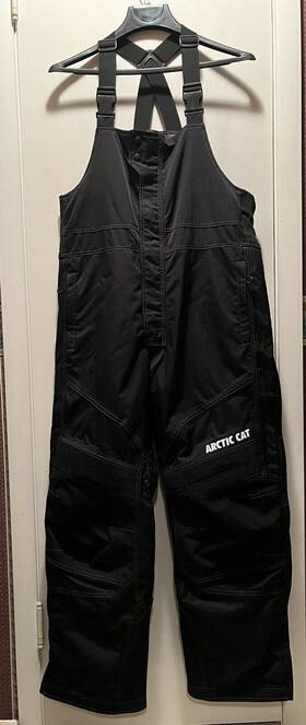 Ac19a-m97-l Arctic Cat Mens Premium Pro Bibs - Black L