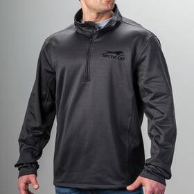 F03000701-170-051 Arctic Cat Mens Large Aircat Titanium 1/4 Zip Sweatshirt 5273-554