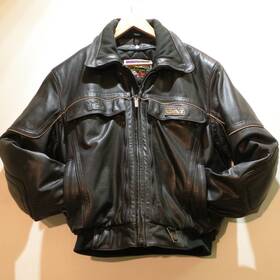 Tek10 Arcticwear Le055 Vintage Blk Leather Snowmobile Jacket Bibs Men Large Arctic Cat