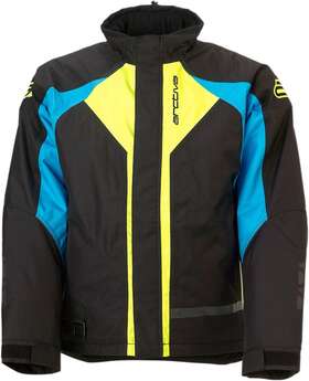 3120-1965 Arctiva Mens Pivot 3 Insulated Snow Jacket Blue/hi-viz X-large