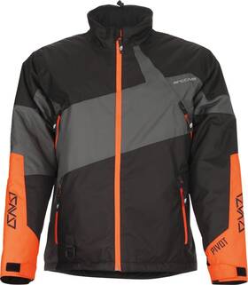 3120-2100 Arctiva Pivot 6 Insulated Jacket Small Black/gray/orange