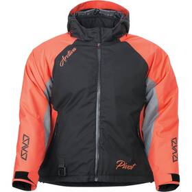 3121-0792 Arctiva Pivot 5 Insulated Womens Jacket Black/coral Medium Orange